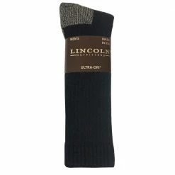 Top 10 💯 Lincoln Outfitters Men's Ultra-Dri Boot Sock 2 Pack Black - L2/72299-BL - 🧦 Socks ✔️