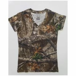 Budget ⌛ Lincoln Outfitters 👩 Women's Realtree Short Sleeve T-Shirt - LO202 - T-Shirts ✔️