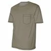 Promo 🥰 Lincoln Outfitters Men's Heavyweight Relaxed Fit Short Sleeve Pocket Tee Cobblestone - LOPK-01R-CBS - Pocket T-Shirt ⌛