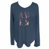 Outlet 🛒 Lincoln Outfitters Ladies Long Sleeve Fashion T-Shirt China Blue - LO-LFLS-09 - T-Shirts ⌛